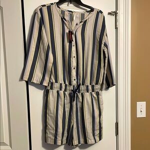 Travis Mathew Striped Romper